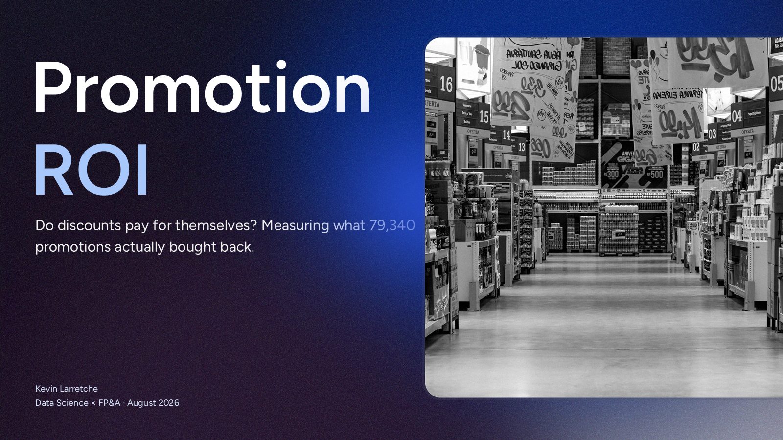The promotion study cover: do discounts pay for themselves?